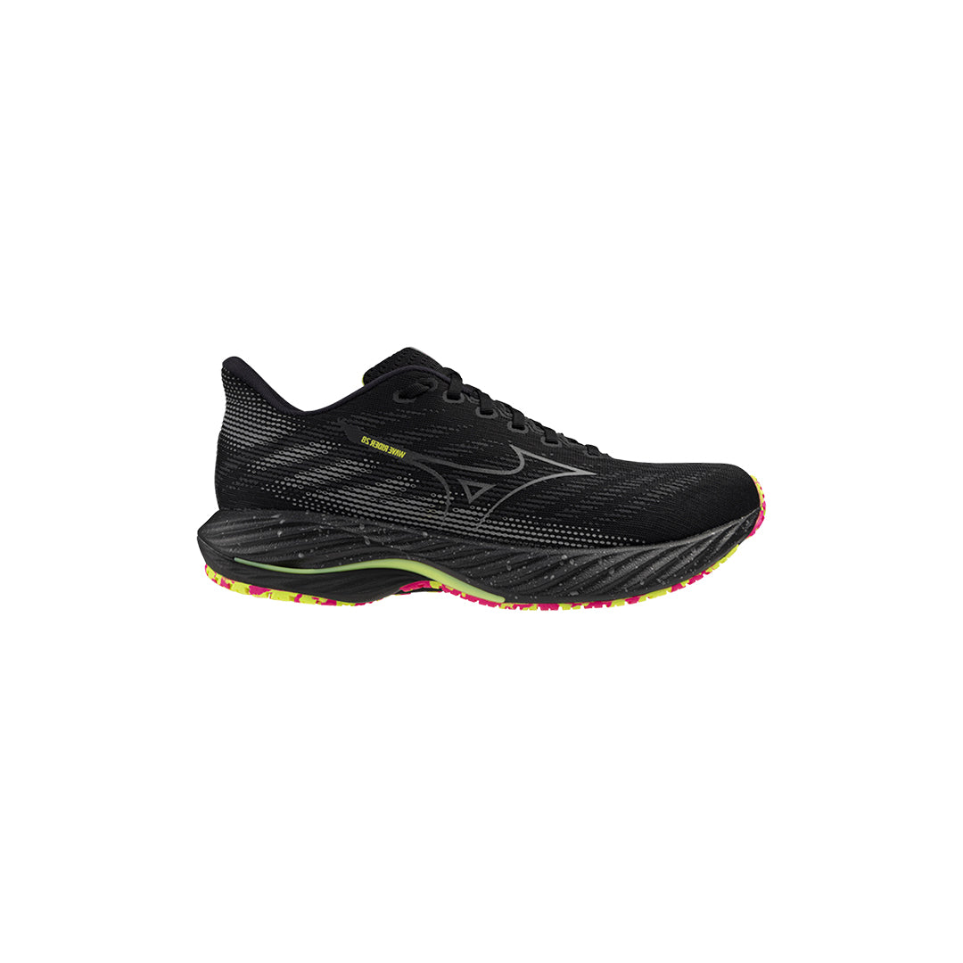 Mizuno Wave Rider 28 - Black/Silver/Sunny Lime