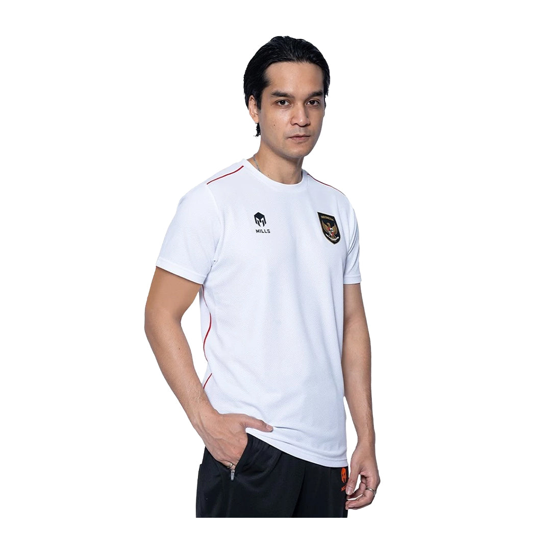 Mills Timnas Indonesia SV Shirt - White/Red