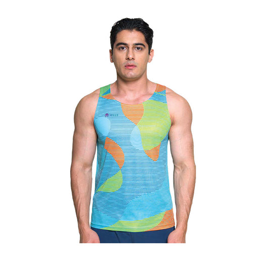 Mills Zenith Running Tank Top Men - Blue